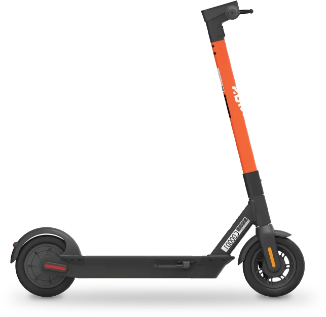  Profile view of a Spin electric scooter